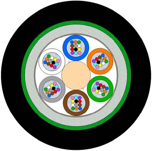 Universal CST Armoured Multitube Cable 12-144F (SC)